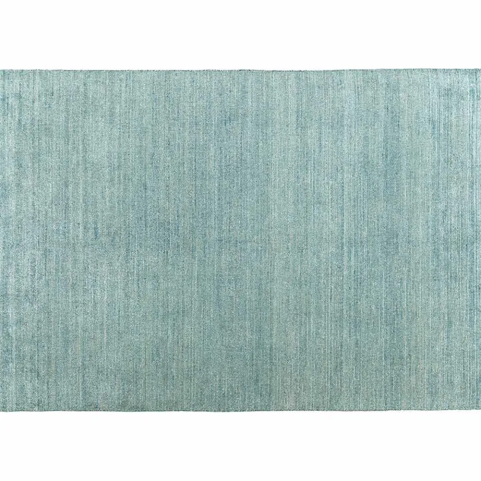 Handgefertigter Teppich gewebt in Indien Hochwertige Wolle und Bambusseide - Anella