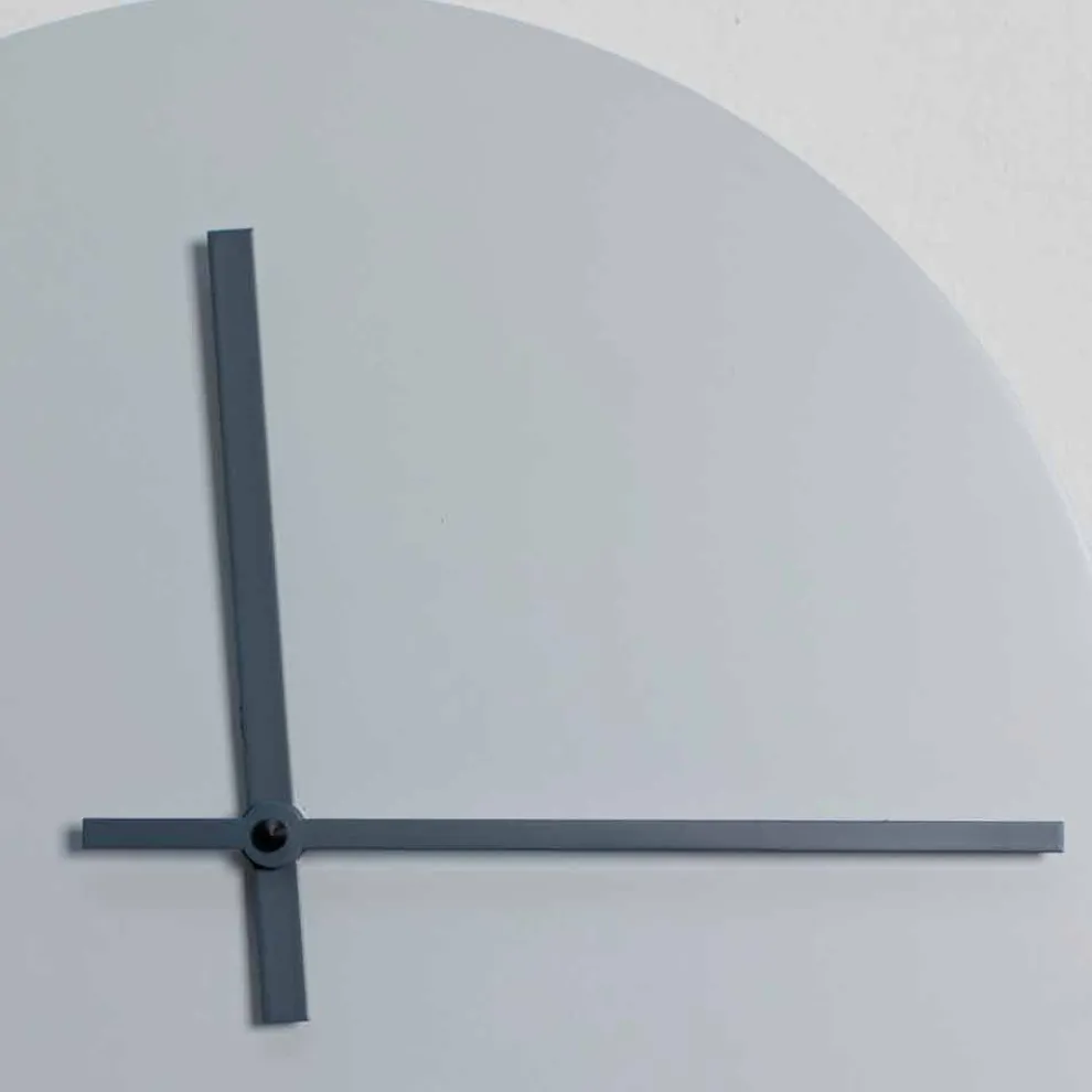 Runde Wanduhr von modernem Design Grau und Blau Made in Italy - Umbriel