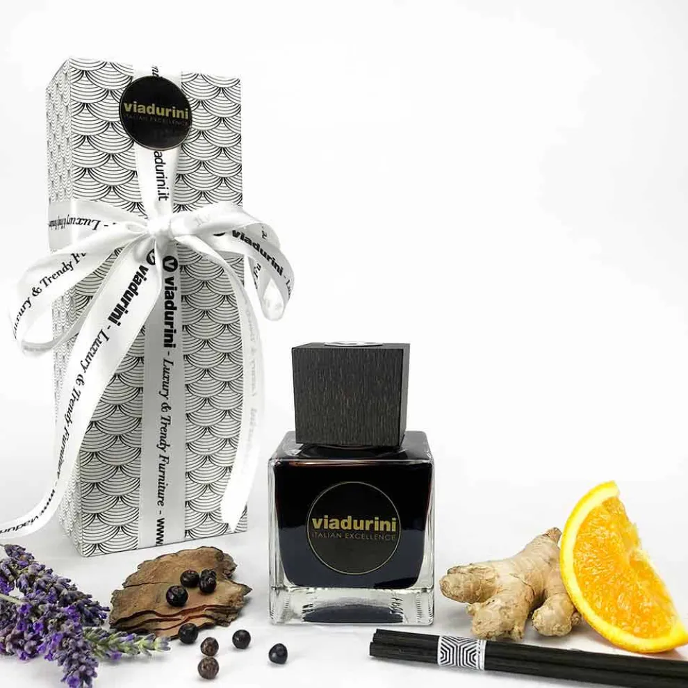 Raumduft Ingwer Schwarzer Pfeffer 200 ml mit Stäbchen - Viaduriniinblack