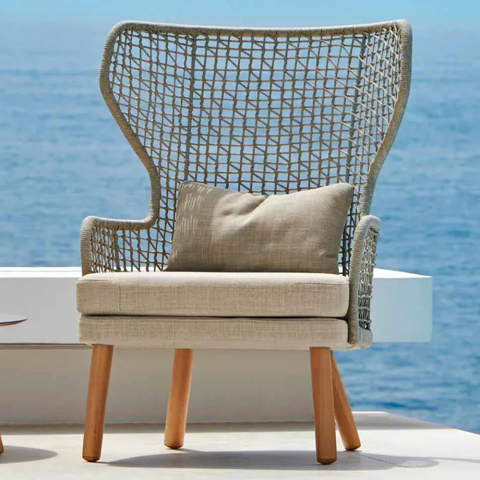 Gepolsterter Gartensessel in modernem Design Varaschin Emma