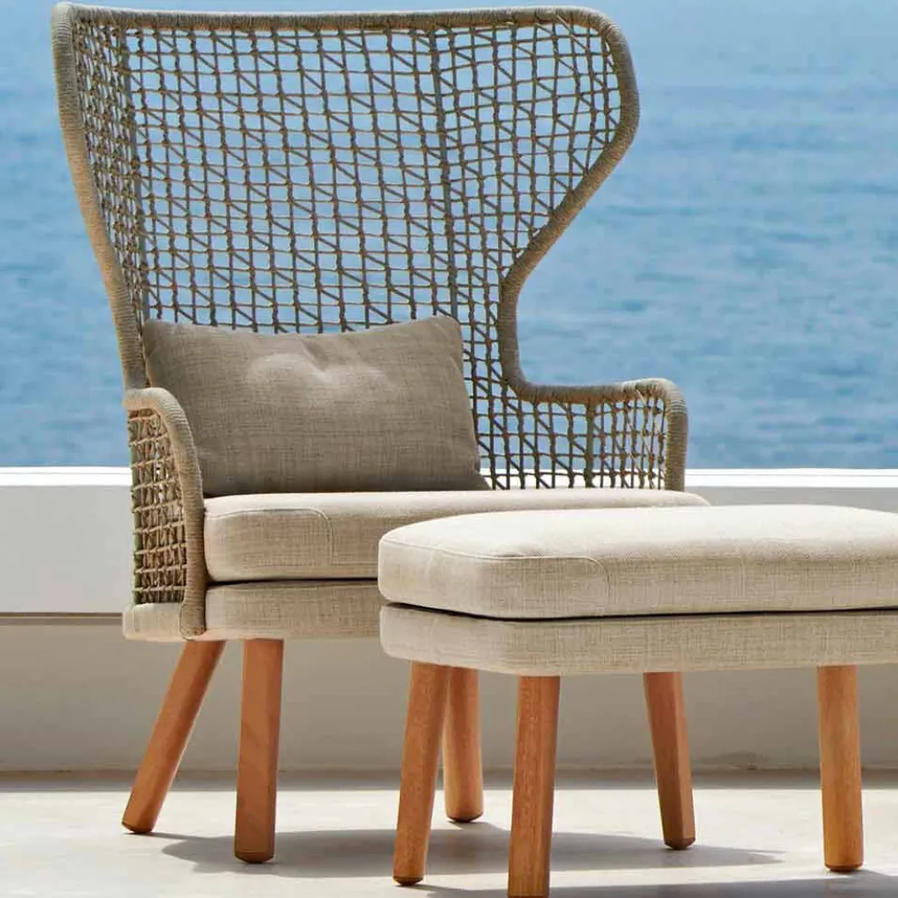 Gepolsterter Gartensessel in modernem Design Varaschin Emma