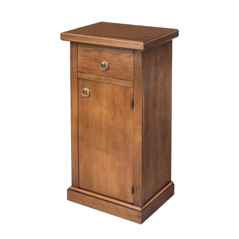 Patinierter Telefonschrank aus Walnussholz, hergestellt in Italien – Atunis