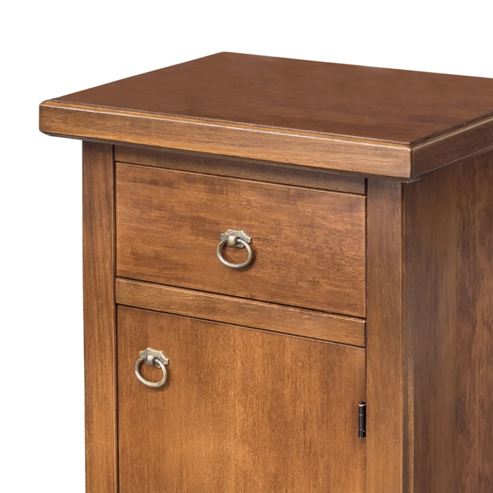 Patinierter Telefonschrank aus Walnussholz, hergestellt in Italien – Atunis