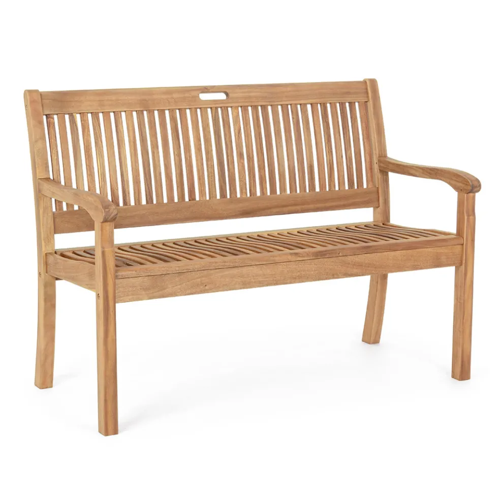 Gartenbank aus Akazienholz für 2- oder 3-Sitzer im Freien - Roxen