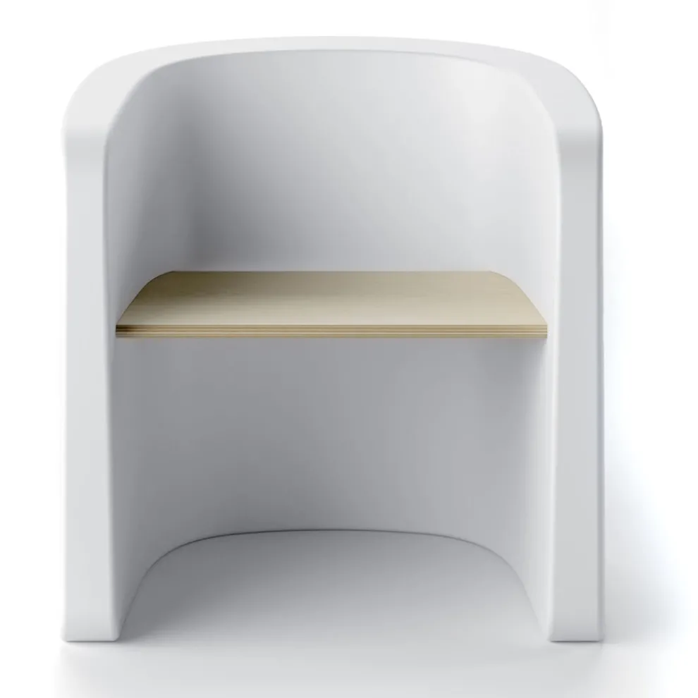 Gartenstuhl aus Polyethylen und Birkenholz Made in Italy - Talula