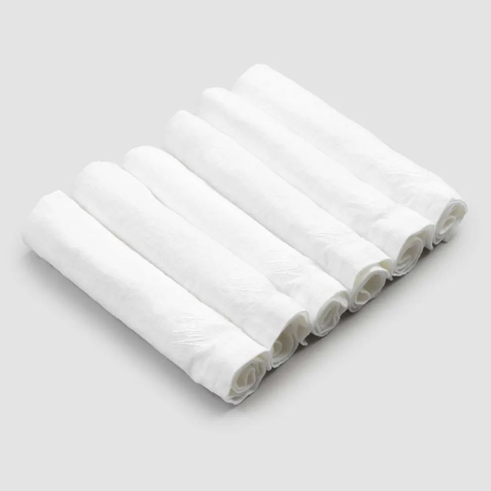 Tischservietten von raffiniertem Design, 6 Stück Made in Italy - Virtu