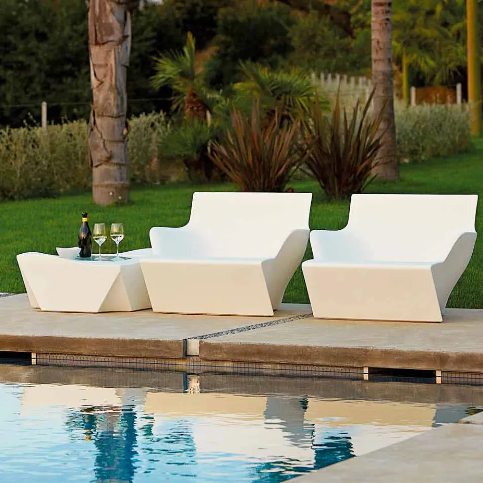 Outdoor / Indoor Sessel mit Armlehnen Slide Kami San made in Italy