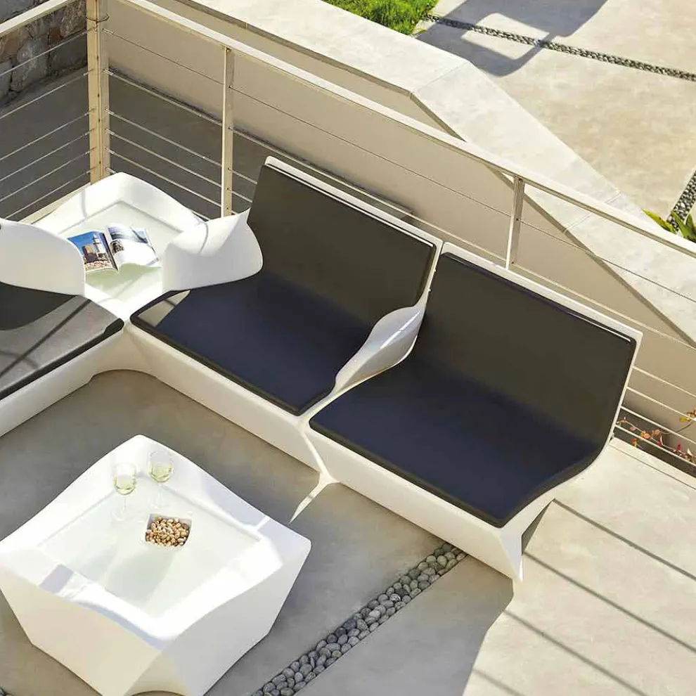 Outdoor / Indoor Sessel mit Armlehnen Slide Kami San made in Italy