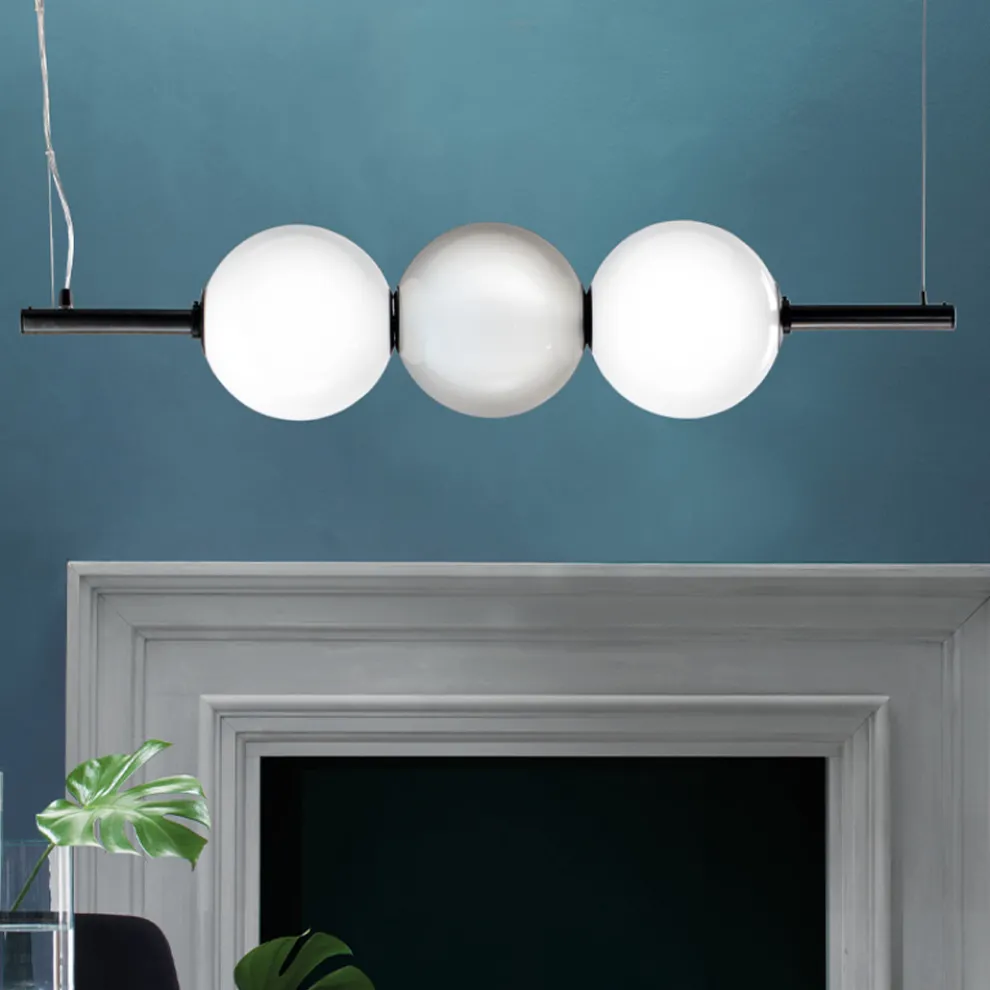 Pendelleuchte aus mundgeblasenem Venedig Glas 95 cm - Jupiter