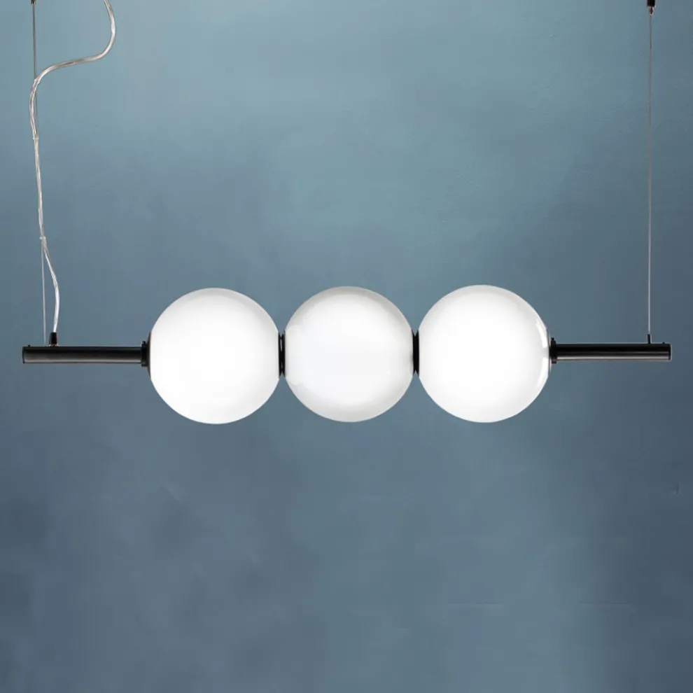 Pendelleuchte aus mundgeblasenem Venedig Glas 95 cm - Jupiter