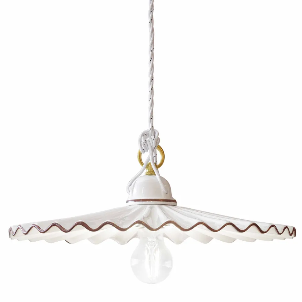 Pendelleuchte aus Keramik von Ferroluce L'Aquila