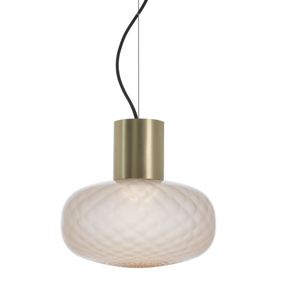 Pendelleuchte aus transparentem oder satiniertem Glas, hergestellt in Italien – Lucciola