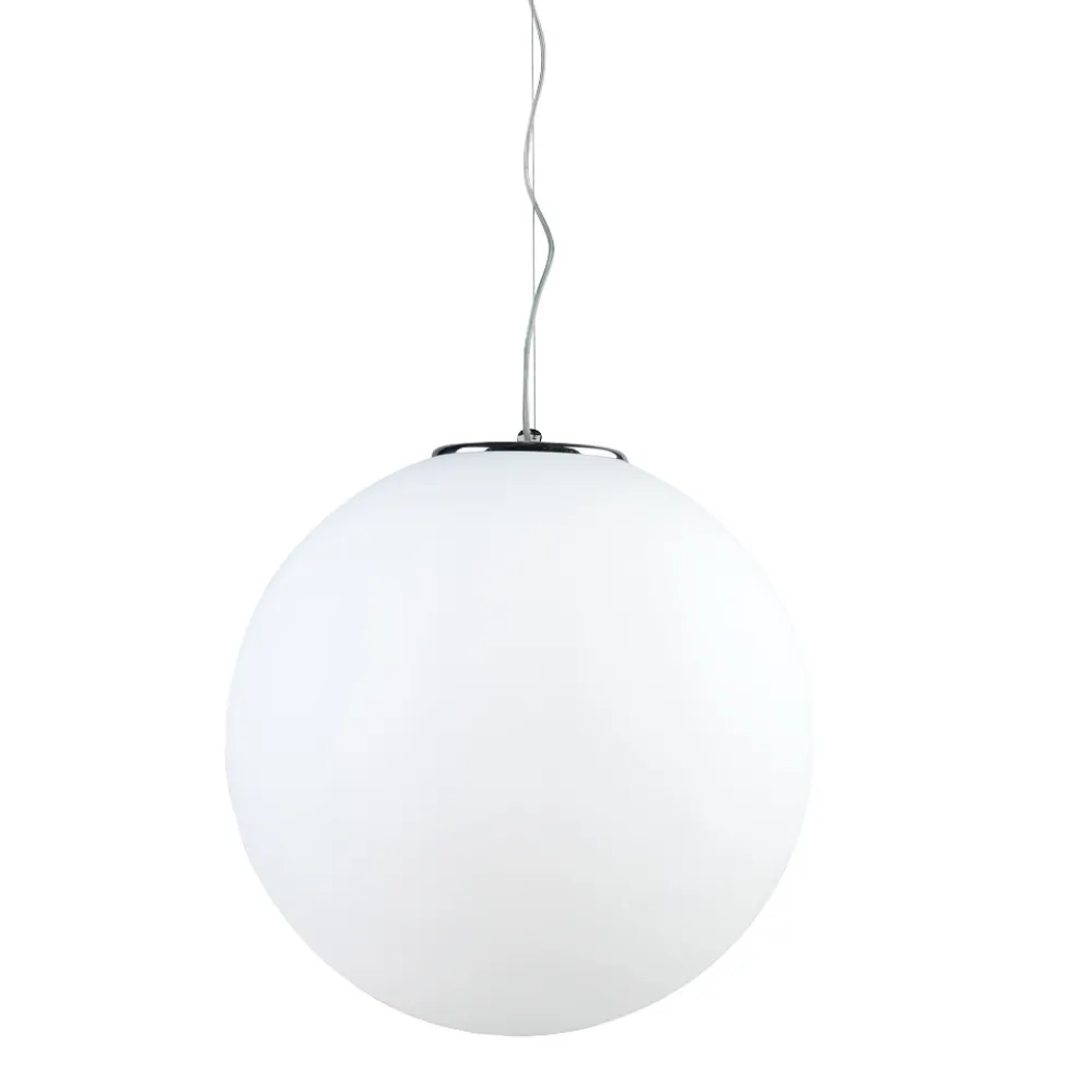 Pendelleuchte aus mundgeblasenem weißem venezianischem Glas - Moon