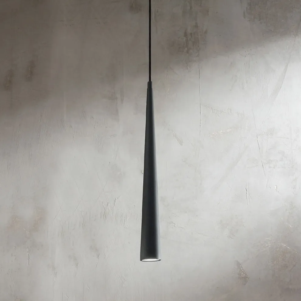 Pendelleuchte aus weißem, schwarzem oder goldenem Metall 2 Größen - Girotondo