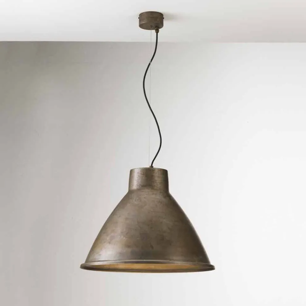 Pendelleuchte groß im Vintage Stil aus Eisen IL FANALE