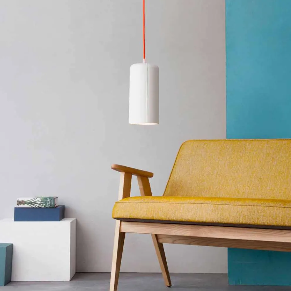 Pendelleuchte In-es.artdesign Kerze 1 aus gefärbtem Laprene
