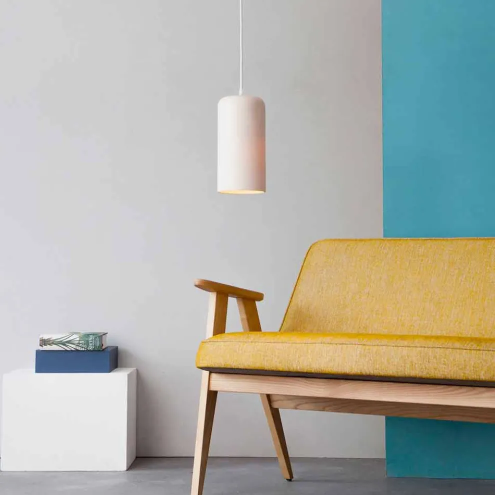 Pendelleuchte In-es.artdesign Kerze 1 aus gefärbtem Laprene