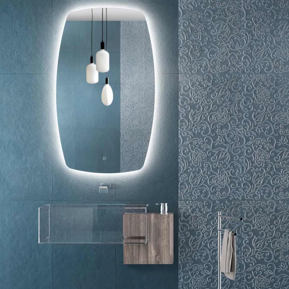 Perimeterspiegel mit LED-Hintergrundbeleuchtung, hergestellt in Italien – Sleep