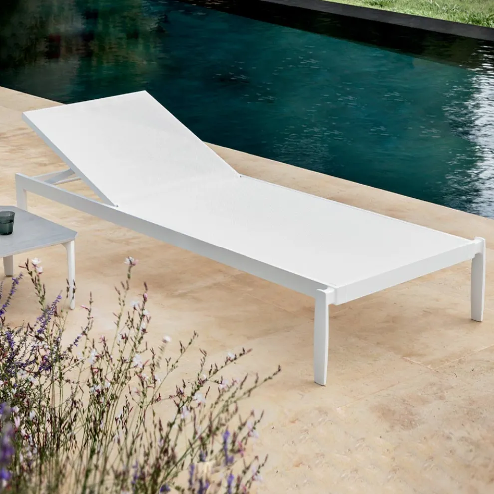 Garten Chaiselongue mit oder ohne hochwertige Matratze - Filomenalet