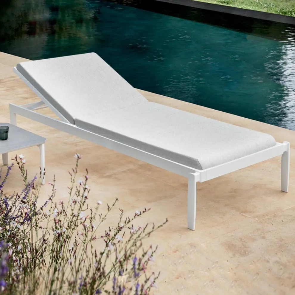 Garten Chaiselongue mit oder ohne hochwertige Matratze - Filomenalet