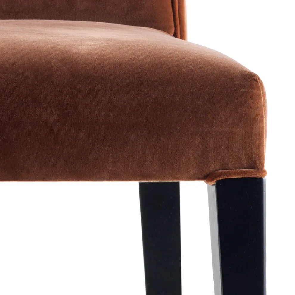 Polsterstuhl living aus Massivholz Grilli Zarafa Made in Italy, 2 Stücke