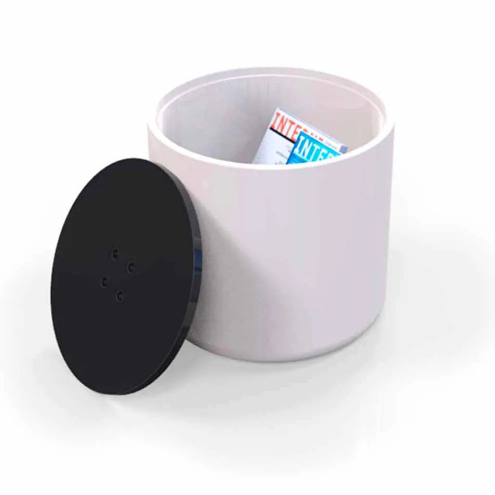 Pouf / Beistelltisch in modernem Design Button Made in Italy