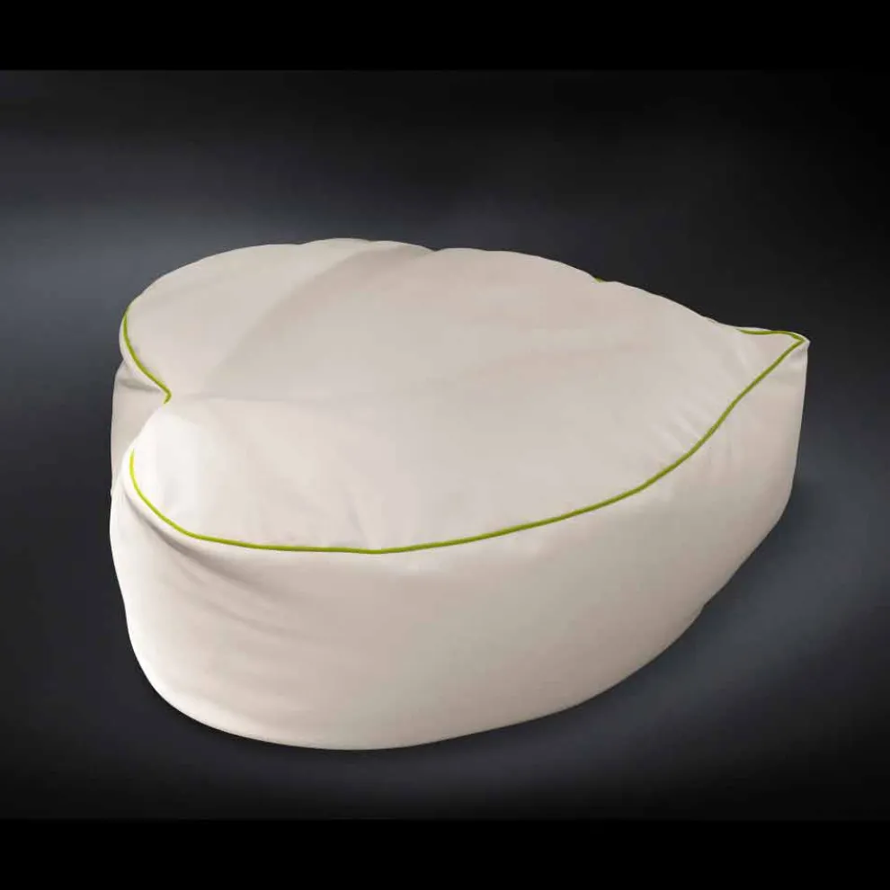 Pouf für den Innen- und Außenbereich aus nautischem Kunstleder Potus