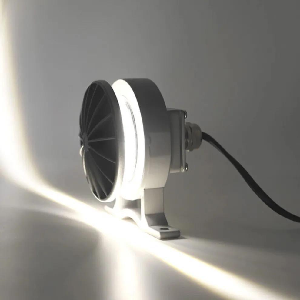 Projektor, 5W Outdoor-LED-Strahler in Aluminiumgrau-Finish - Dayane