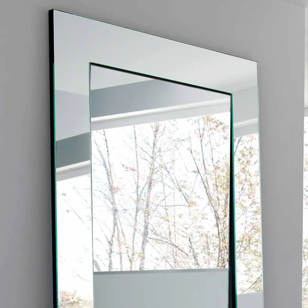 Rechteckiger moderner Entwurf Freistehender Spiegel Made in Italy - Salamina