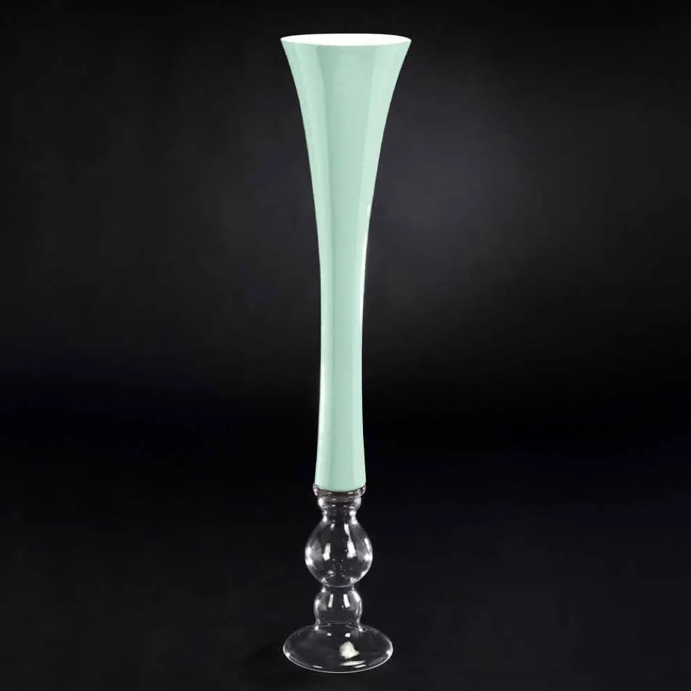 Hohe dekorative Buntglasvase Made in Italy - Singapur