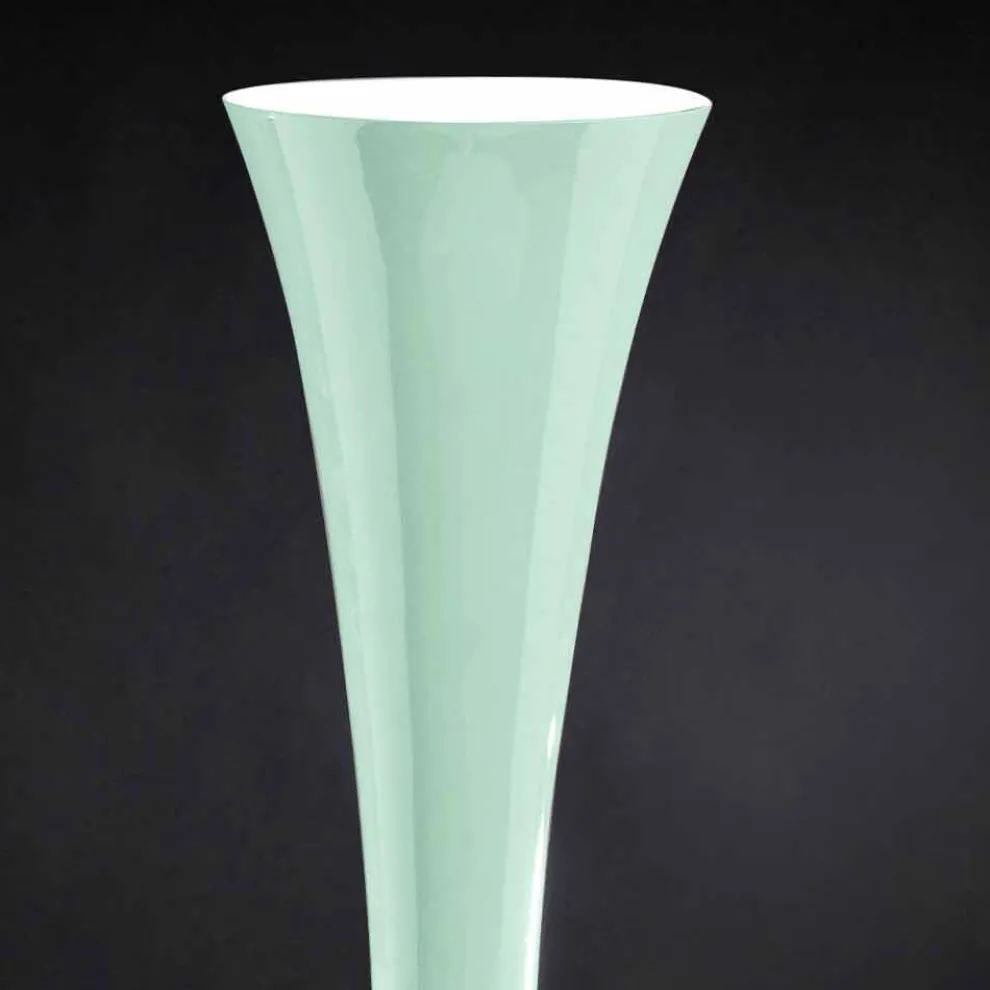 Hohe dekorative Buntglasvase Made in Italy - Singapur