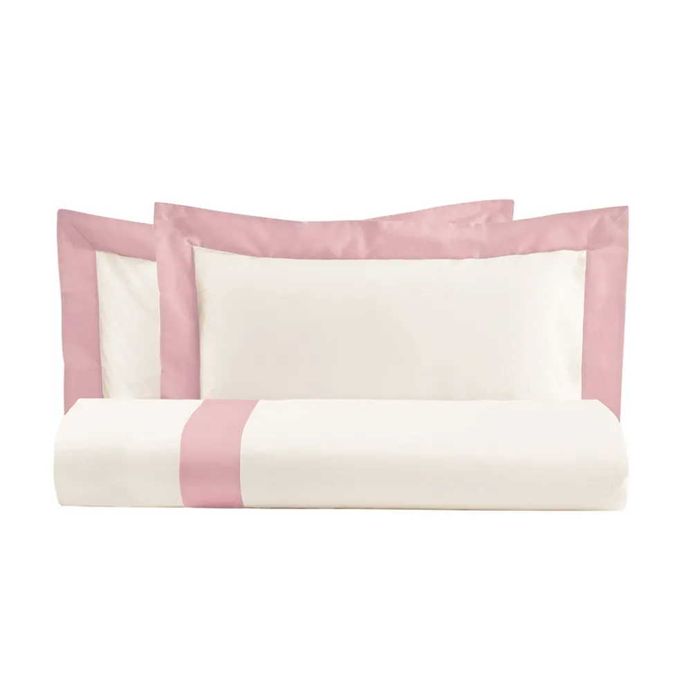 King Size-Bettbezug-Set aus 100 % Baumwolle und 10 % Baumwollsatin – Detail