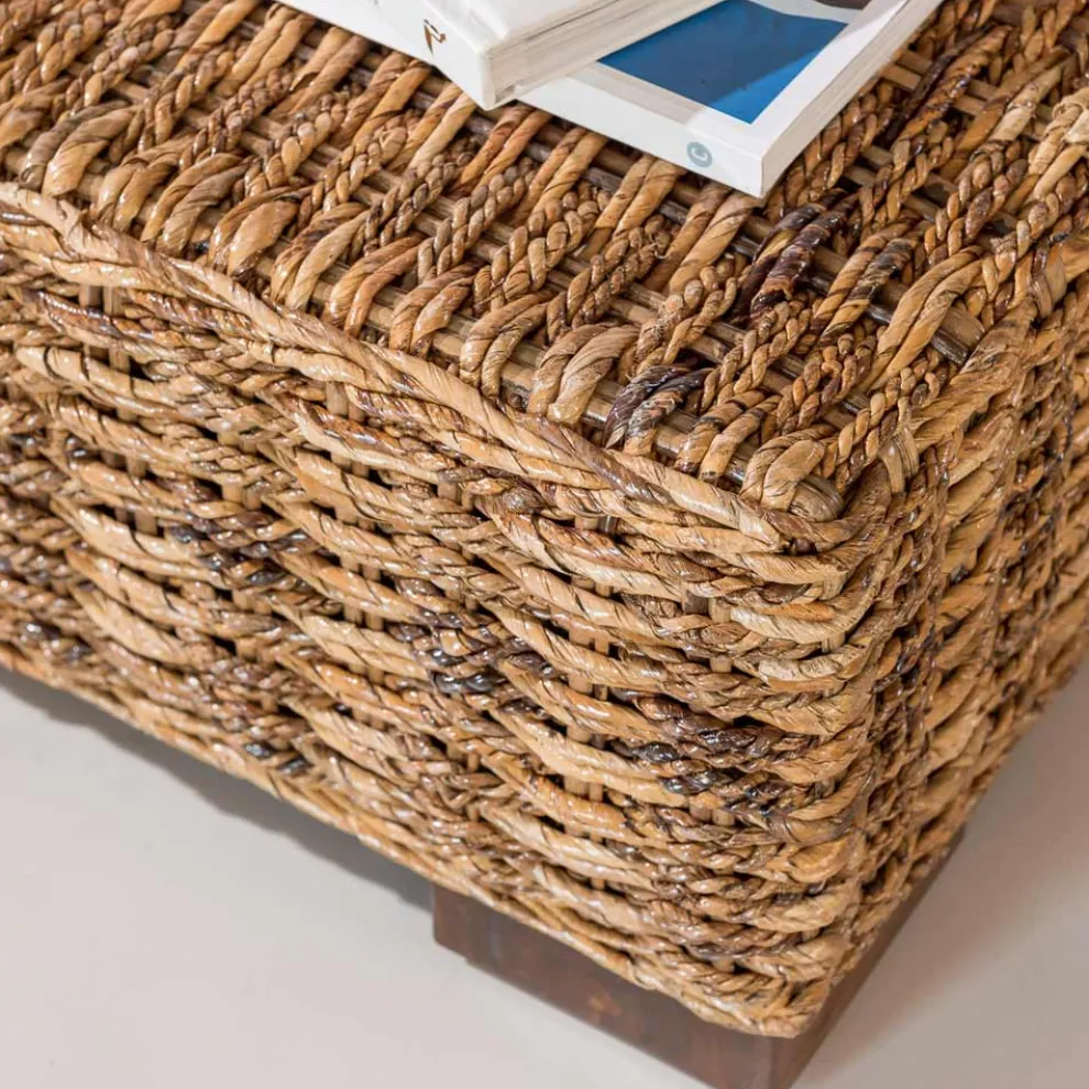 Garten-Couchtisch aus natürlicher Abaca-Faser - Lagertha