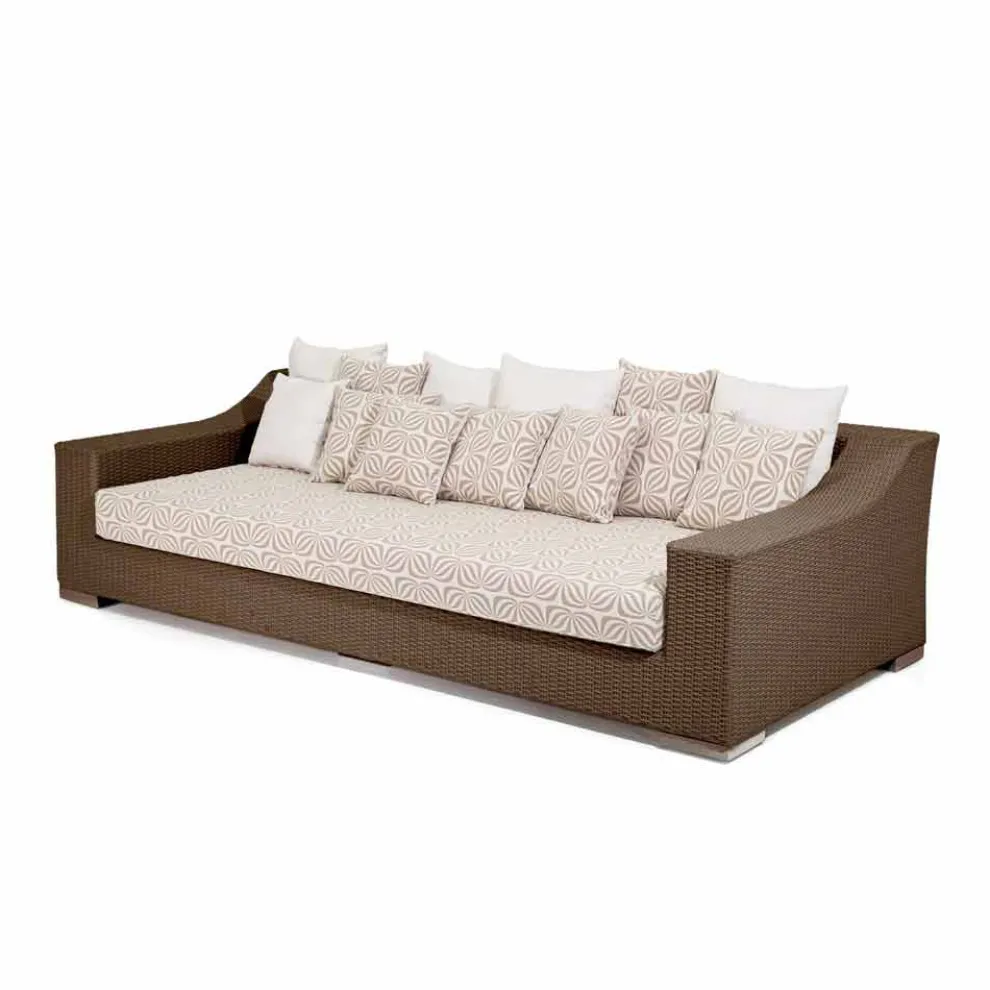 Gartensofa handgeflochten aus Polyethylen Joe