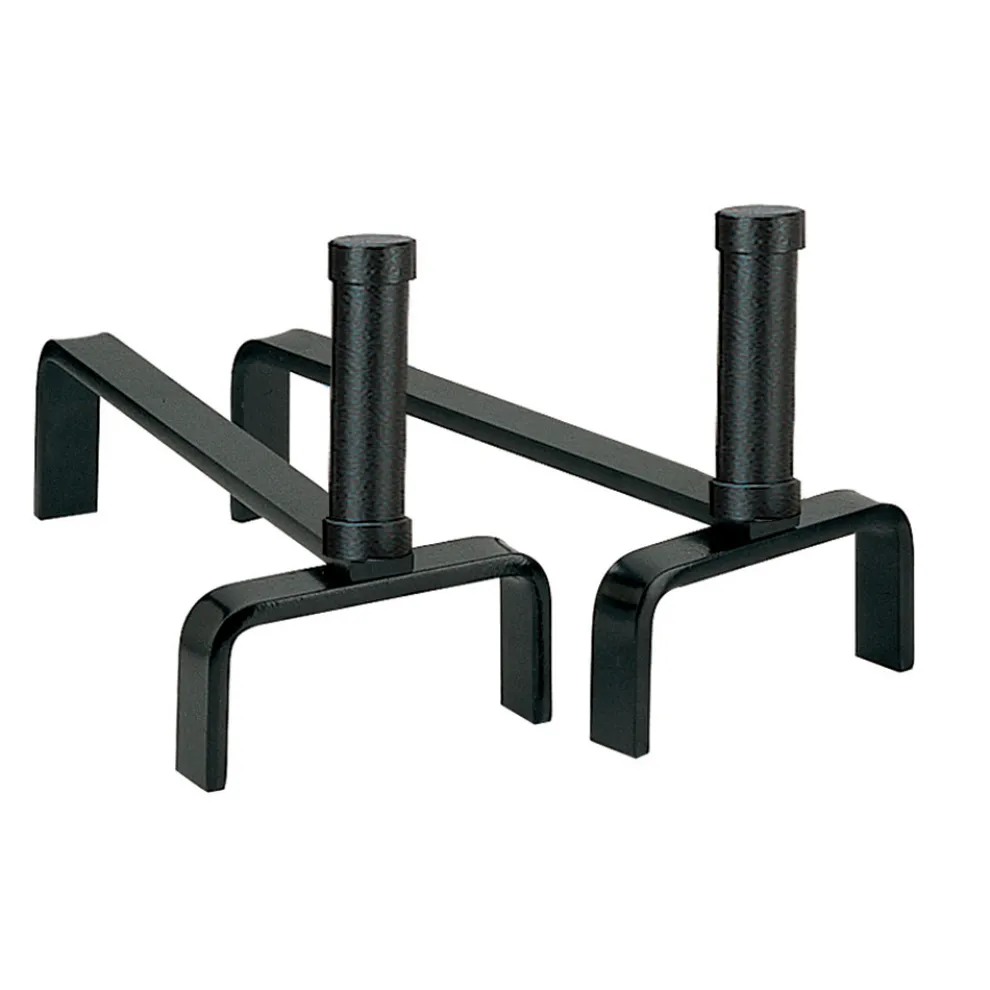 Paar Kaminböcke aus Metall, Höhe 22 cm, hergestellt in Italien – Tucano