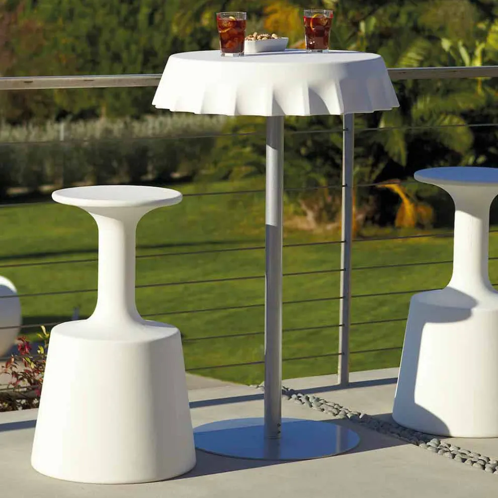 Barhocker Modern Slide Drink im Freien hergestellt in Italien