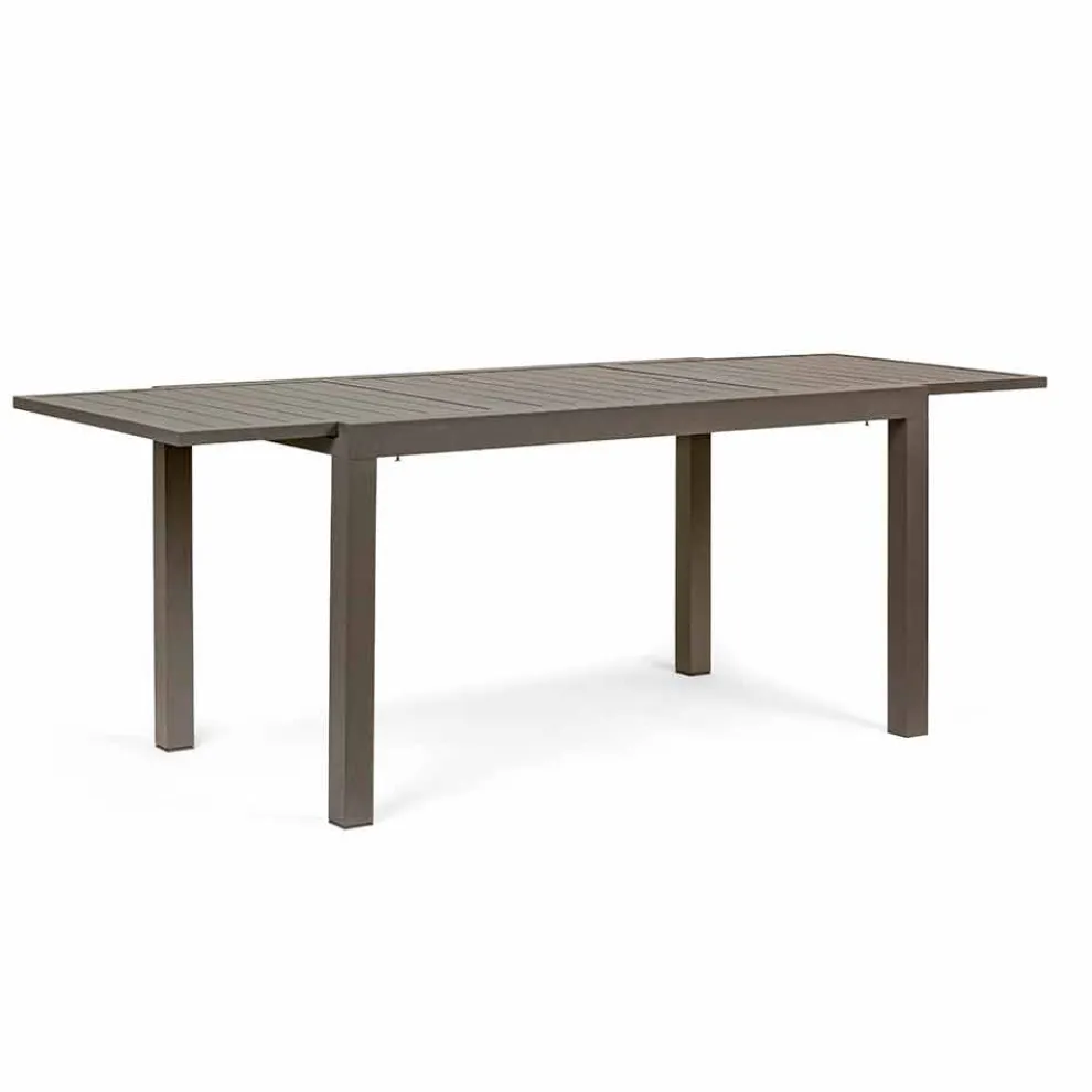 Ausziehbarer Outdoor-Tisch bis 240 cm in Aluminium, Homemotion - Arold