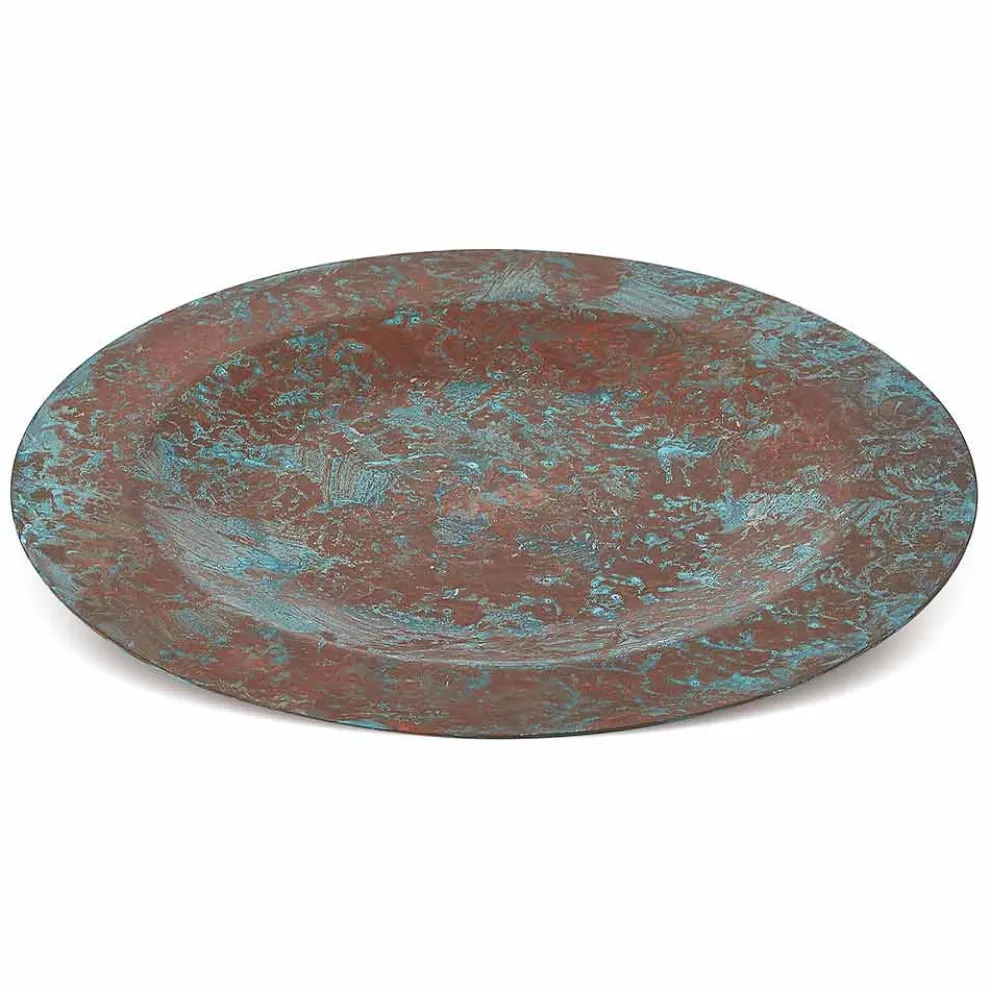 Tischset aus massivem Kupfer Grün oder Braun 31 cm 6 Stück - Rocho