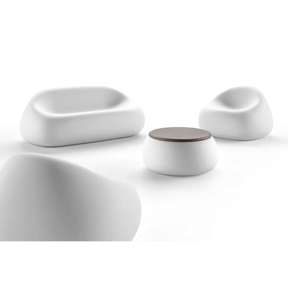 Modernes Outdoor-Sofa in Made in Italy Design Polyethylen - Ervin