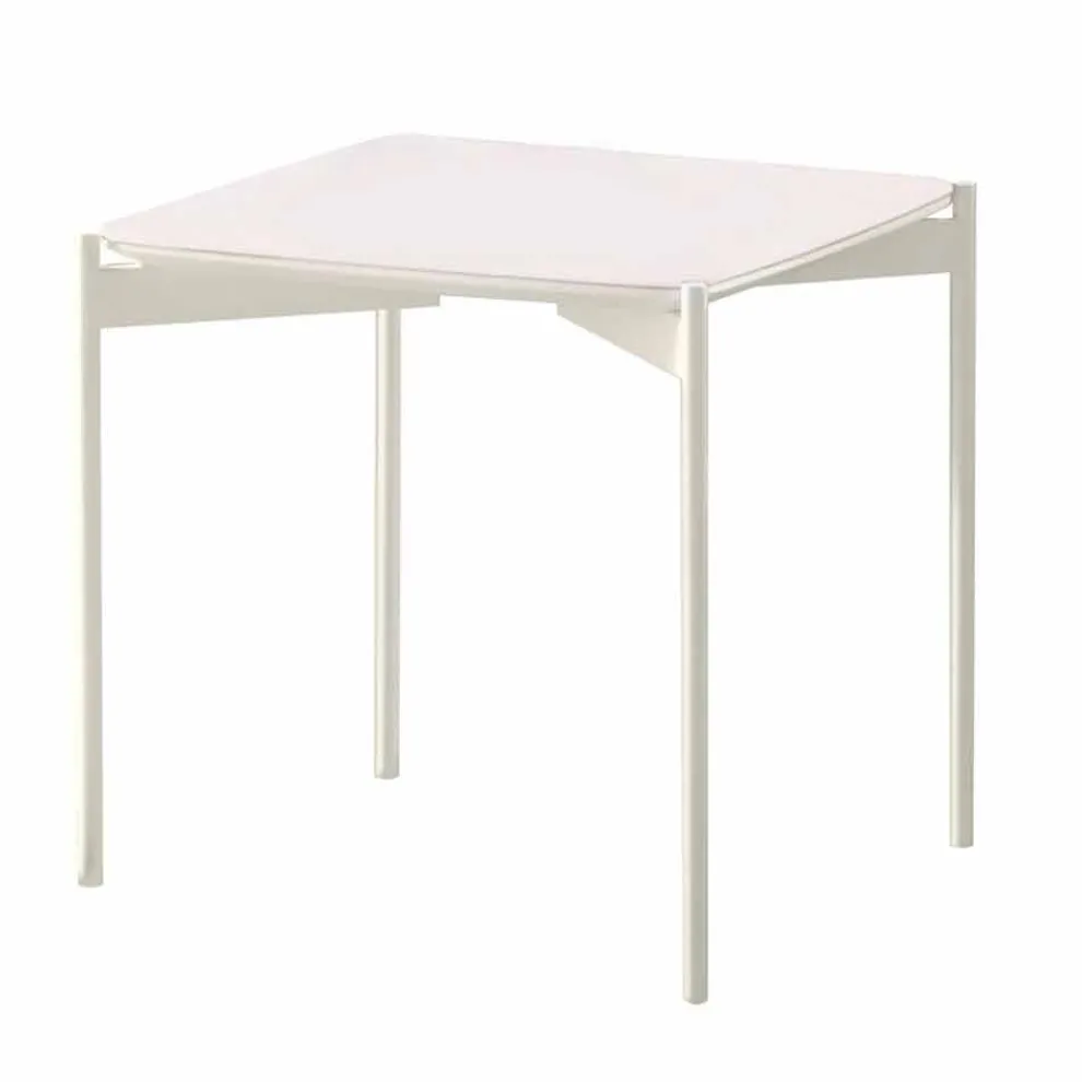 Quadratischer Couchtisch aus Keramik und Metall im modernen Design - Porcupine