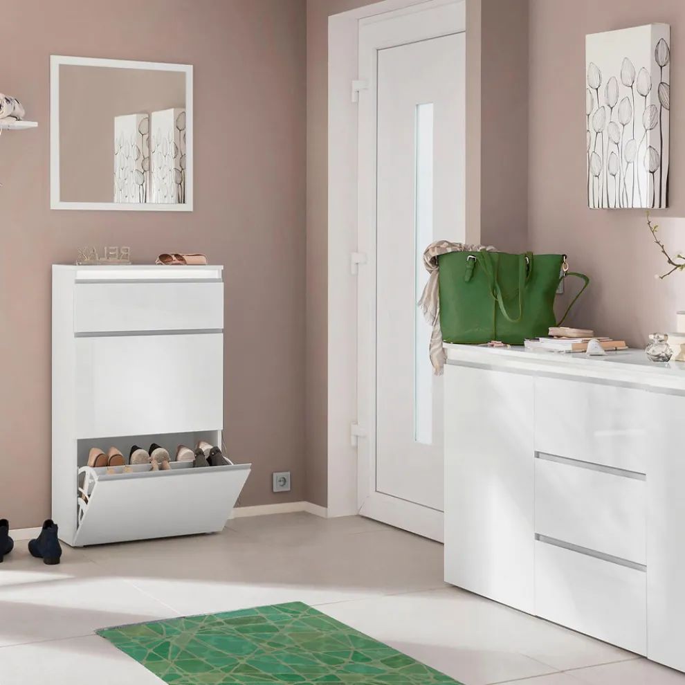 Quadratischer Wandspiegel mit weißem oder anthrazitfarbenem Rahmen - Emanuelito