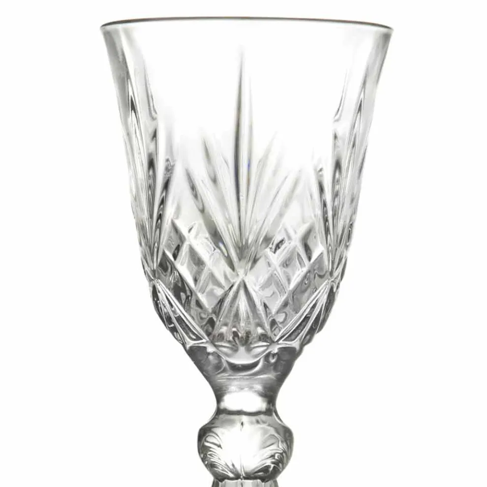 Vintage Design Likörglas aus ökologischem Kristall 12 Stück - Cantabile