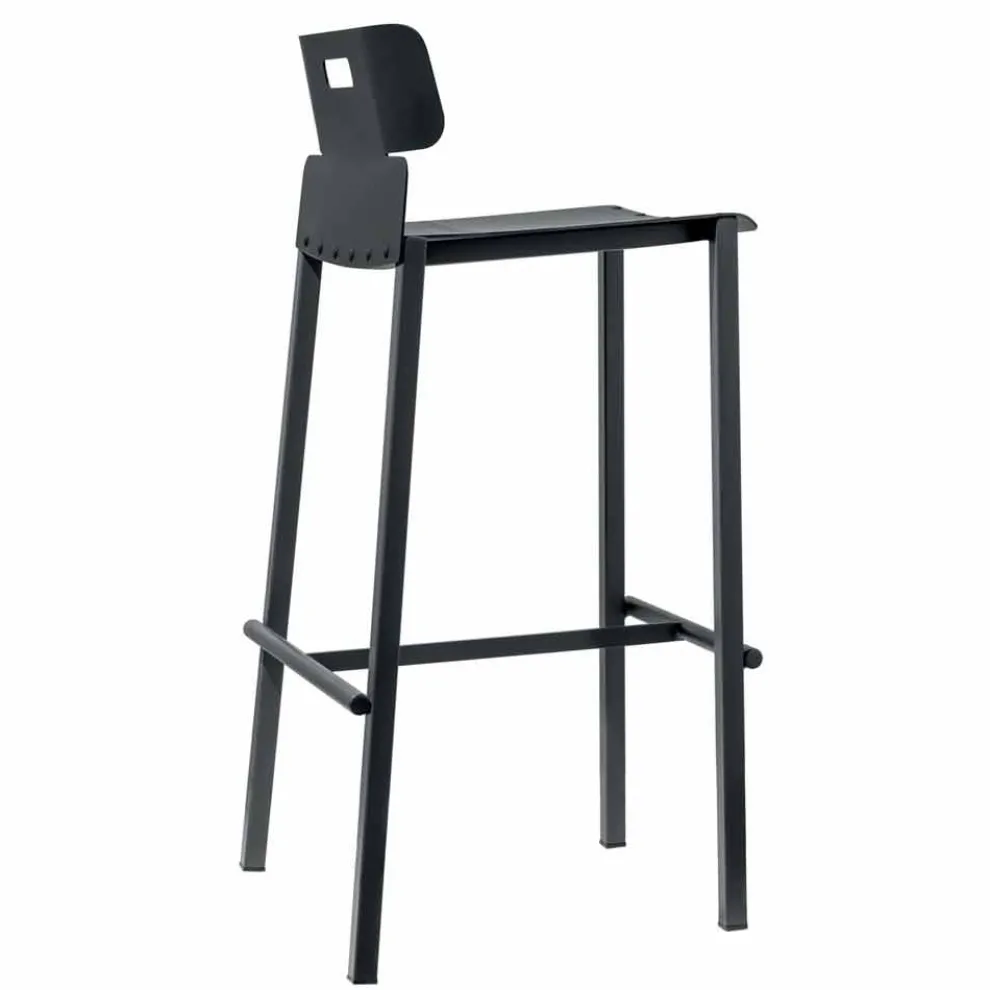 High Design Hocker für den Außenbereich aus Aluminium Made in Italy - Dobla