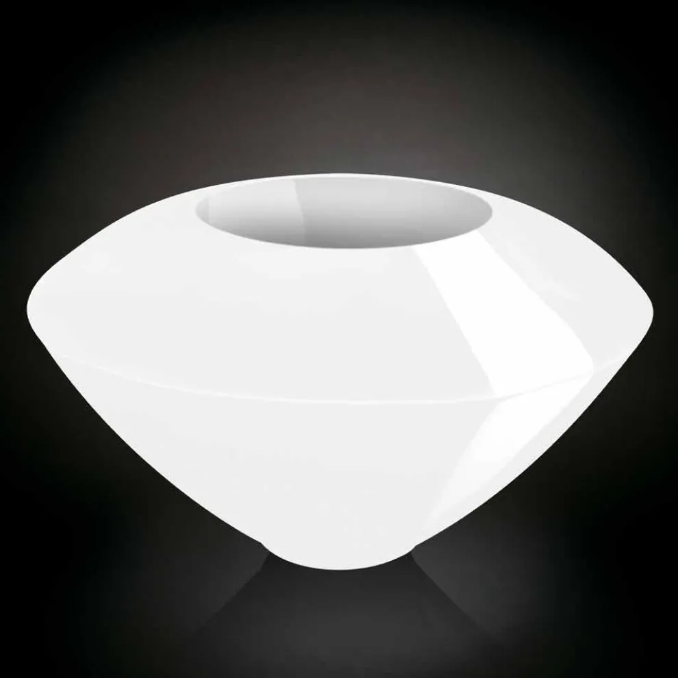 Moderne Ziervase aus farbigem Polyethylen Made in Italy - Timber -