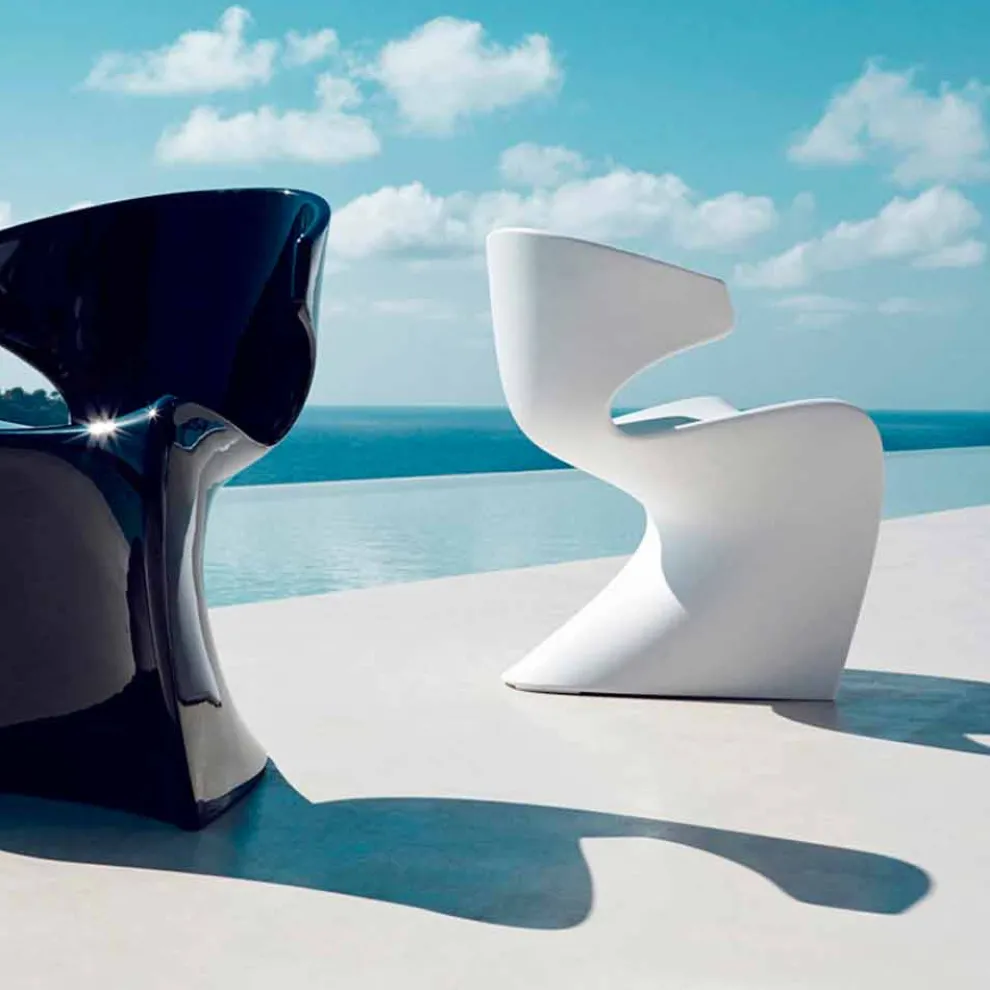 Vondom Wing moderner Outdoor-Sessel aus Polyethylen, 50x56xH74 cm