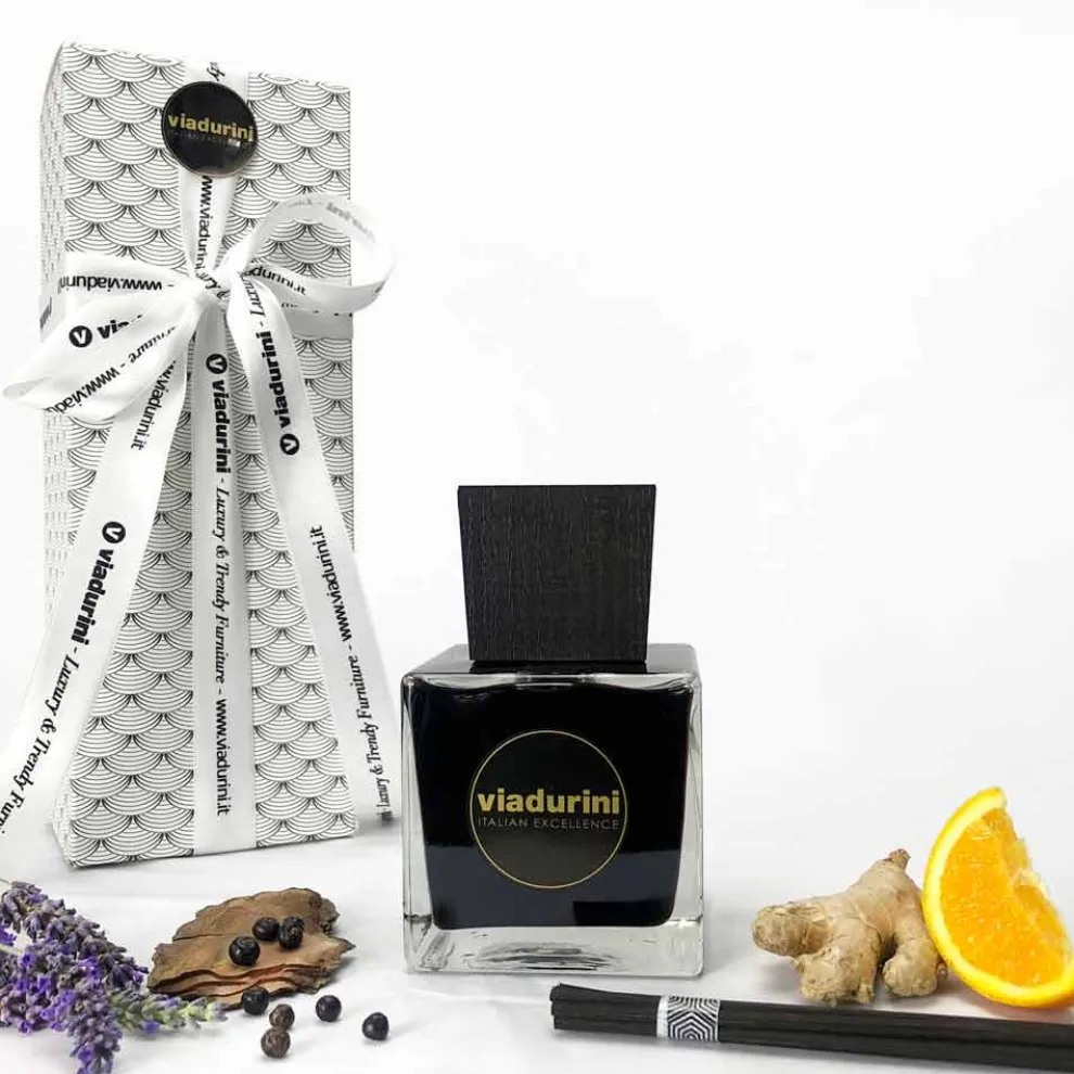 Raumduft Ingwer Schwarzer Pfeffer 500 ml mit Stäbchen - Viaduriniinblack