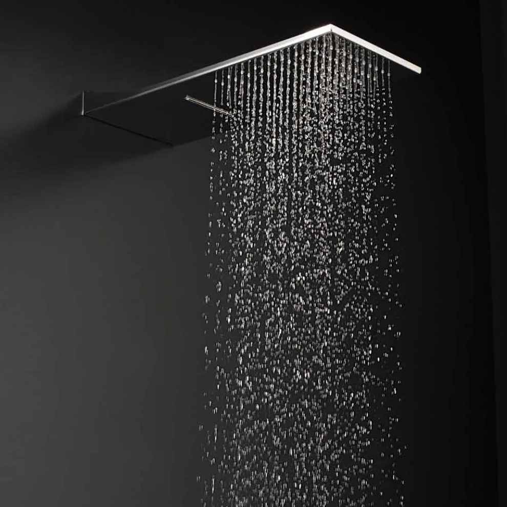 Rechteckiger Duschkopf aus Edelstahl Made in Italy - Net