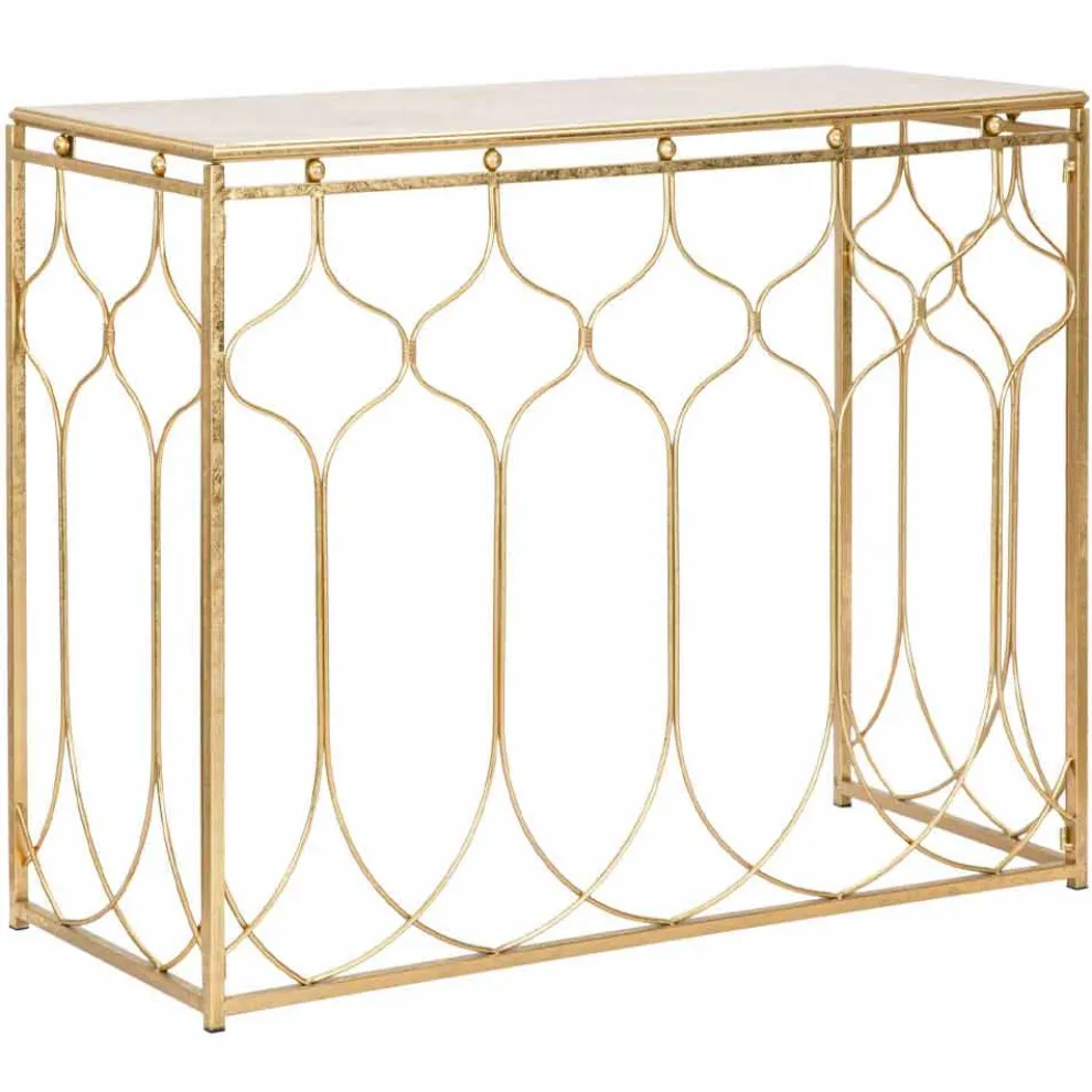 Rechteckiger Konsolentisch aus Eisen im modernen Design - Karine