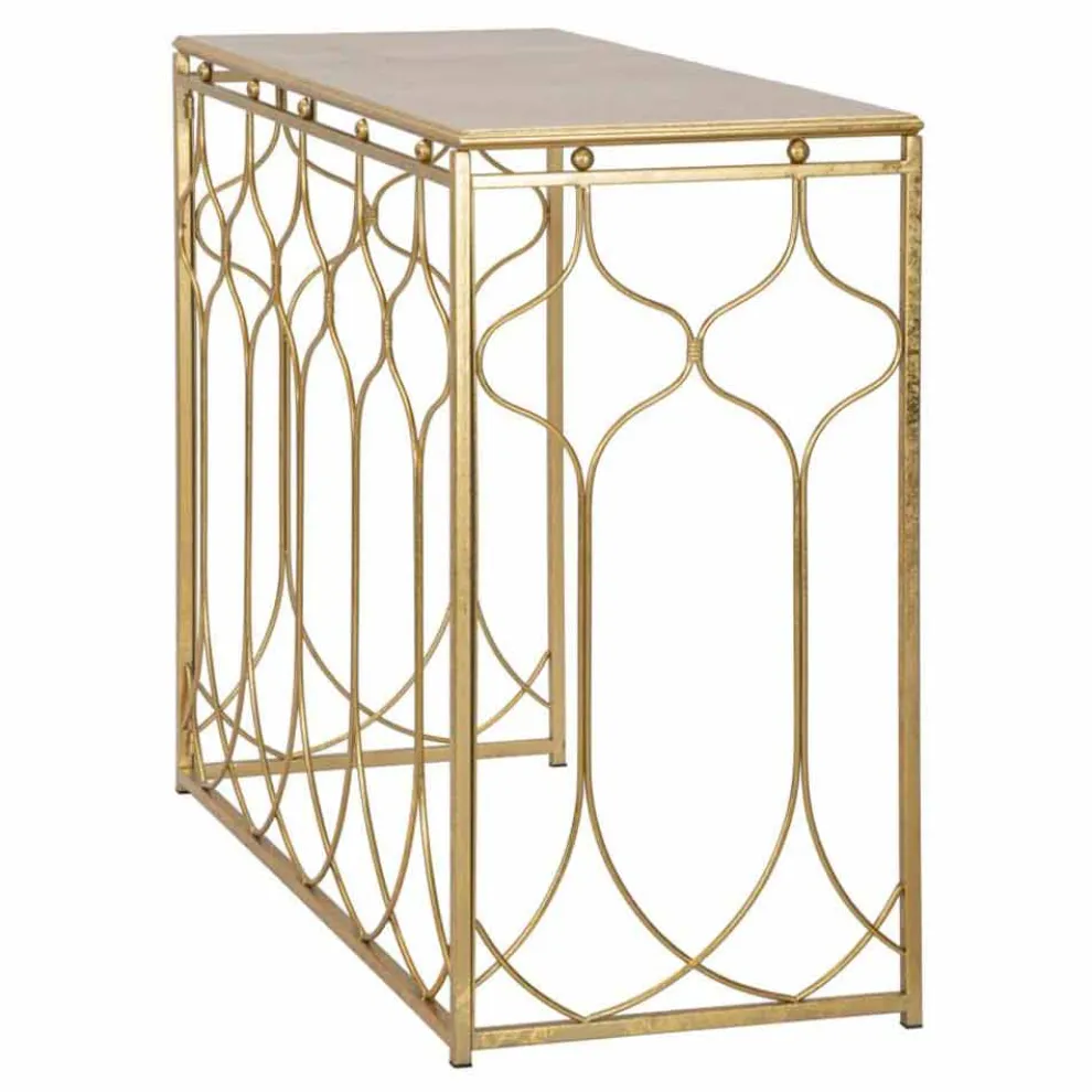 Rechteckiger Konsolentisch aus Eisen im modernen Design - Karine