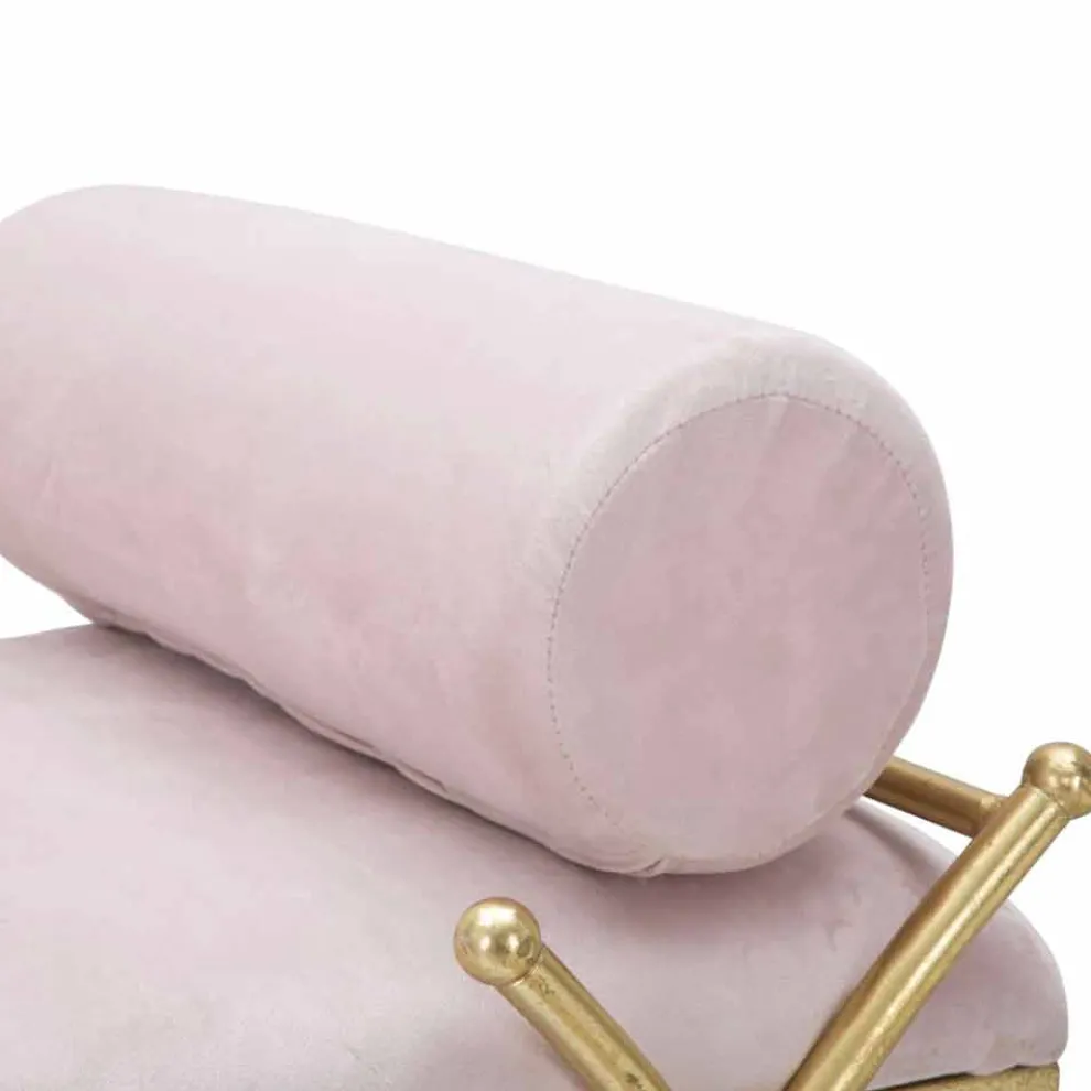 Rechteckiger Sitzbankstoff im modernen Design, Eisen und MDF - Harding